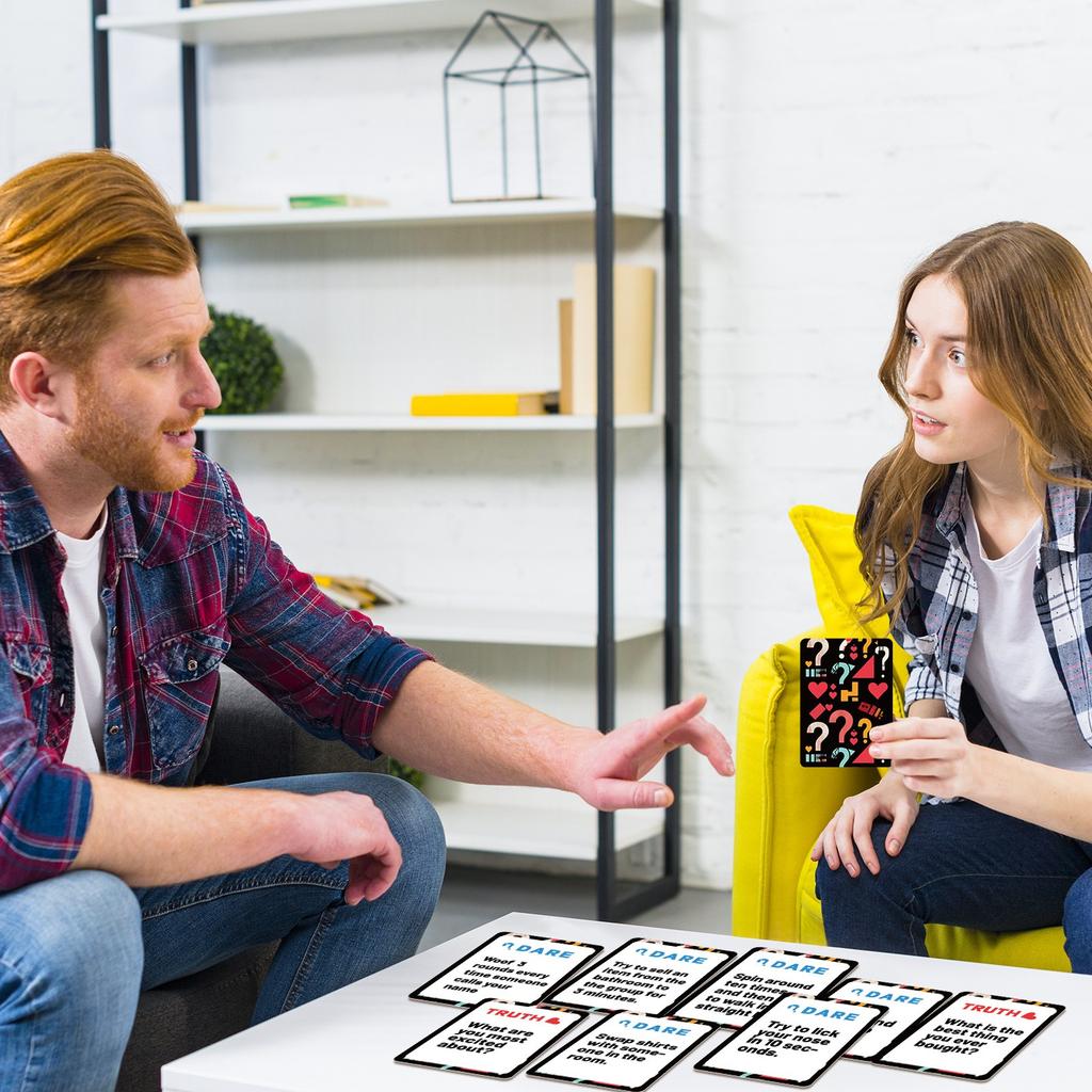 50 Couple Cards, Warm Up Friend Interactive Game Cards