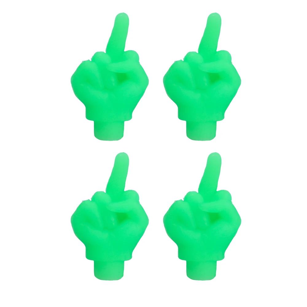 Middle Finger Tire Valve Cap Car Motorcycle Styling Decor Wheel Nozzle Dustproof Waterproof Tyre Valve Stem Caps Accessories