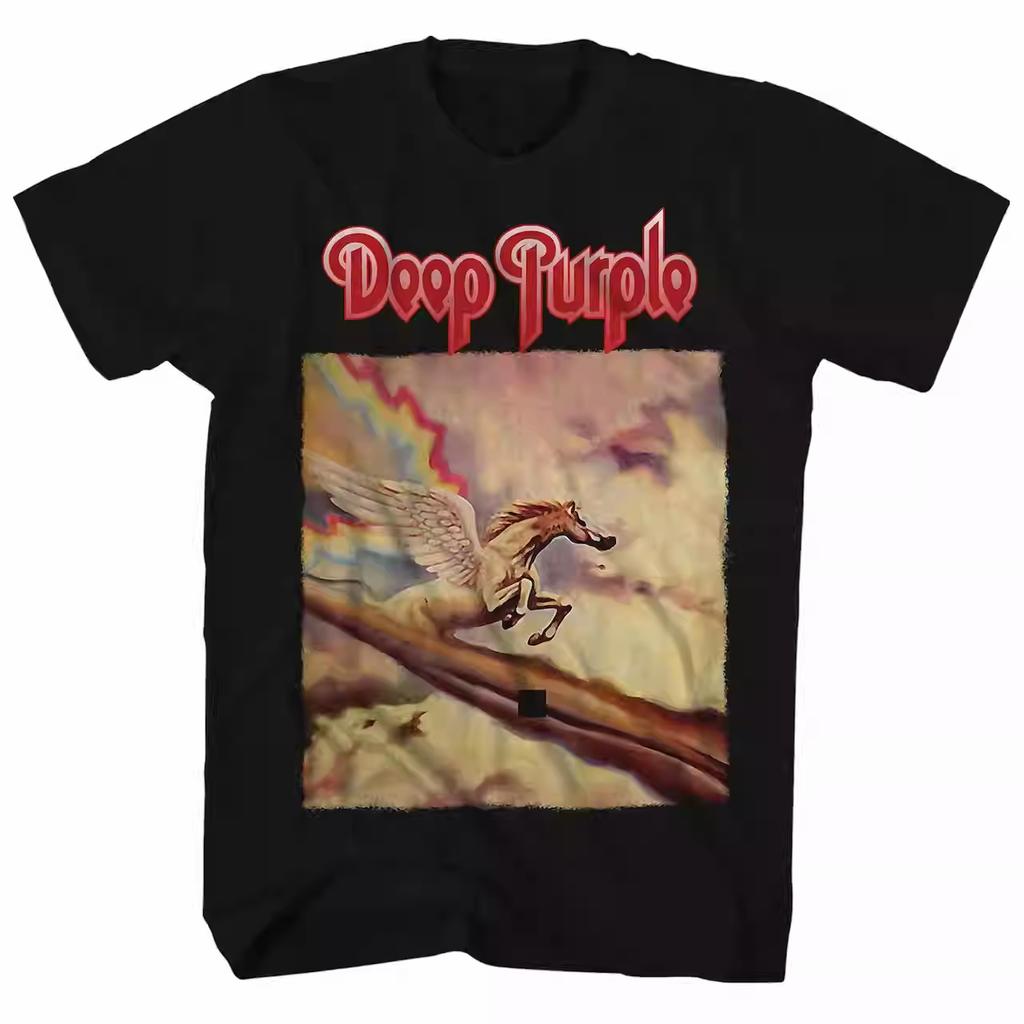 Deep Purple Band Hard Rock Style American Retro High Street Tshirt 2026 Bestselling Model