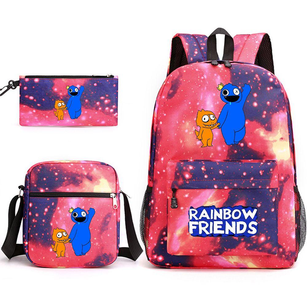 Roblox Rainbow Friends Large Capacity Backpack Set With Pencil Bag And Messenger Bag