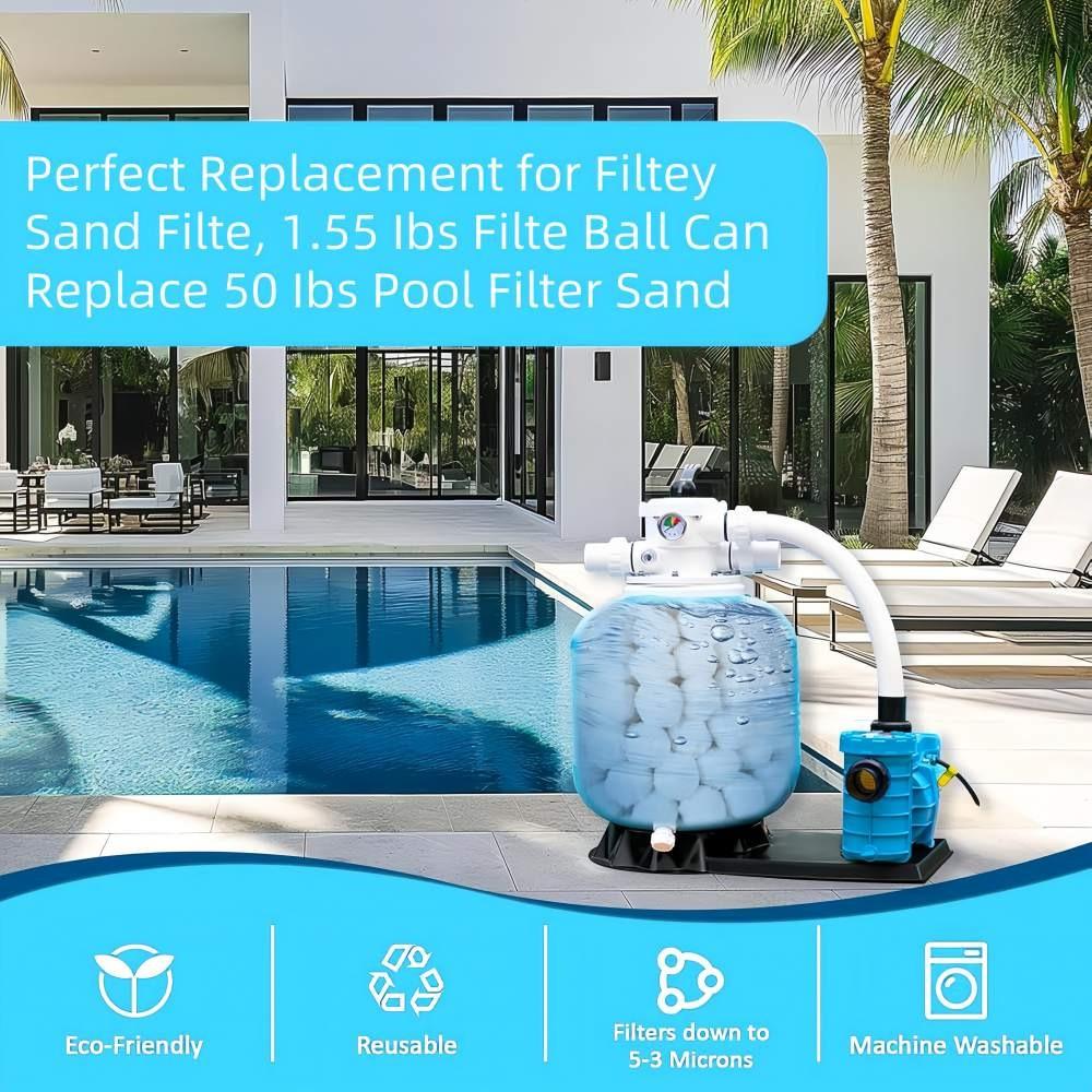 Swimming Pool Filter Cleaning Balls 200/500/700g Sewage Treatment Water Purification Environmentally Friendly Fiber Filter Balls