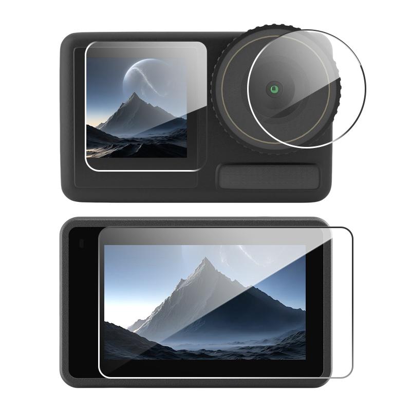 

For DJI Osmo Action 3 4 5 Pro Tempered Glass Screen Protector Lens HD Hardness Camera Lens Glass Protective Films for DJI Camera For DJI Action 3