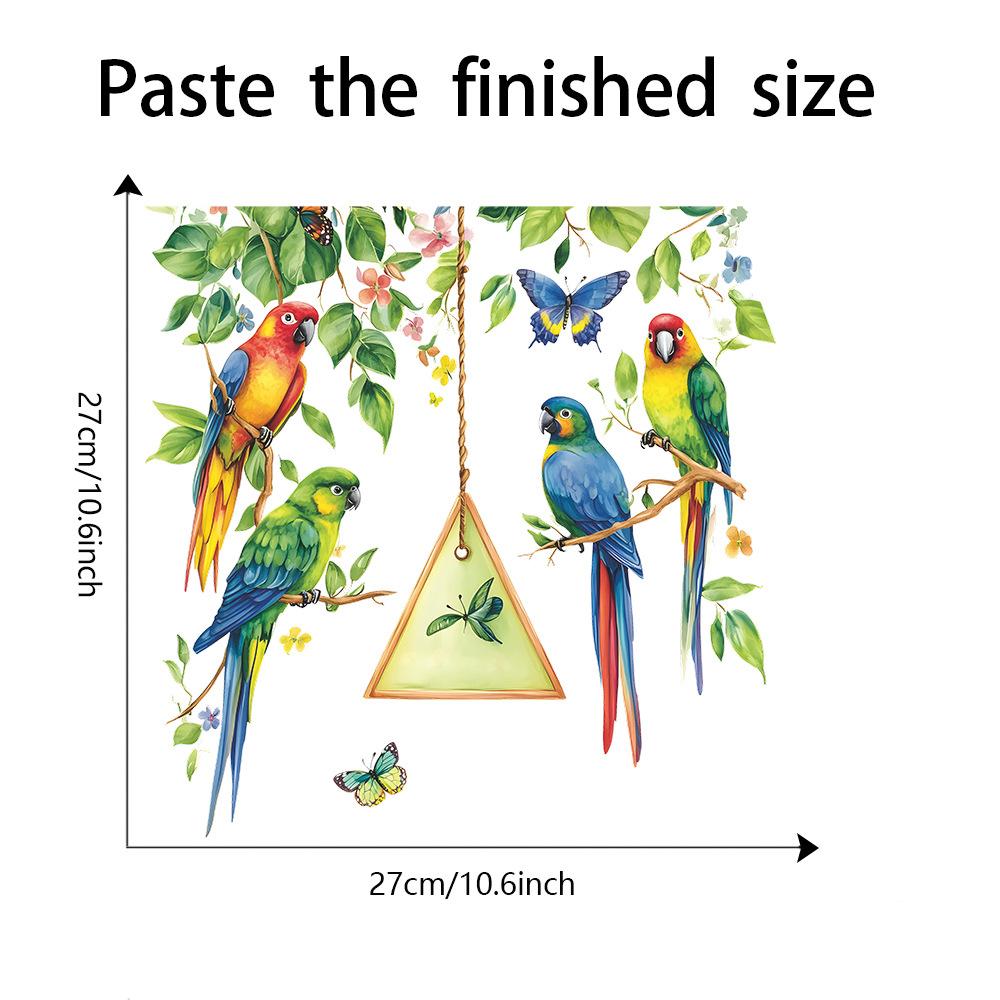 

Fun-m228 Попугай Зеленый Лист Подвесное Украшение Ванная Комната Туалет Туалет с Домашним Декором Декоративные Наклейки 29*29CM/fun-m228