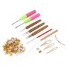Dreadlocks Tool Set Dreadlocks Braid Rings Hair Extension Crochet Hook Hair Decoration Accessories