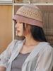 OUEL Crochet Knit Bucket Hat_Pink