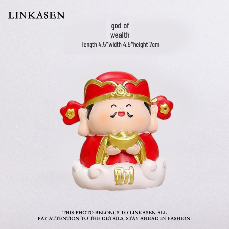 

Five Blessings Figurine: Cute Handmade Desktop Decoration and Office Gift