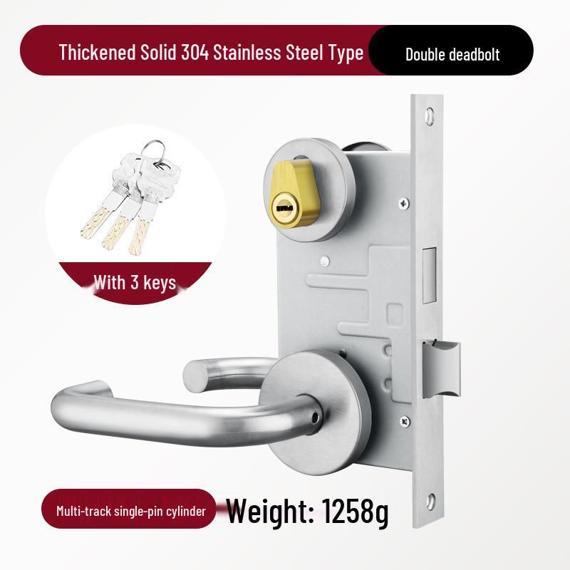 Stainless Steel Emergency Safety Fire Door Lock - Anti-Theft Corridor/Hallway Lock