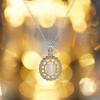 Italian Craft S925 Set With Natural Opal Gemstone Pendant, Female Versatile Retro Court Style Light Luxury Jewelry Necklace