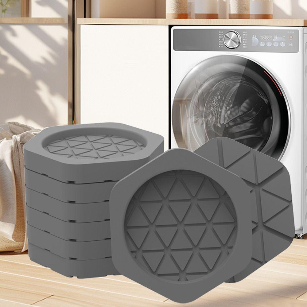 4/8 Stück Rutschfeste Waschmaschinenfußpolster Möbel Gummimatte Waschmaschine Kühlschrank