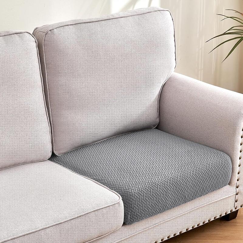 Simple Twill Jacquard Sofa Cover Soft Fabric Stain Scratch Resistant For All Seasons Living Room Home Furniture Decor Couch