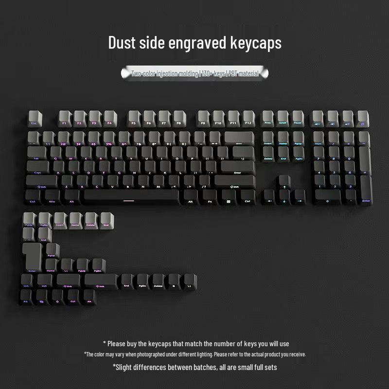 Arctic Side-Printed Translucent PBT Keycaps, Magnetic Switch, Original Height, 130-Piece Set