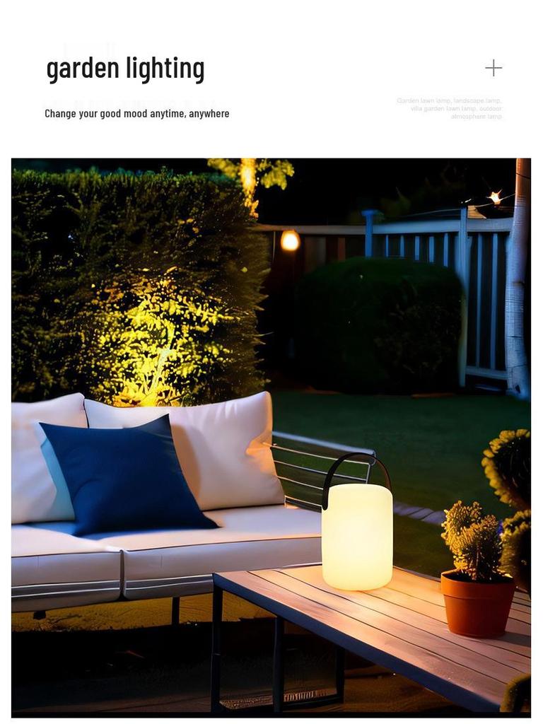 Colorful USB Rechargeable Bedside Lamp with Timer & Magnetic Base