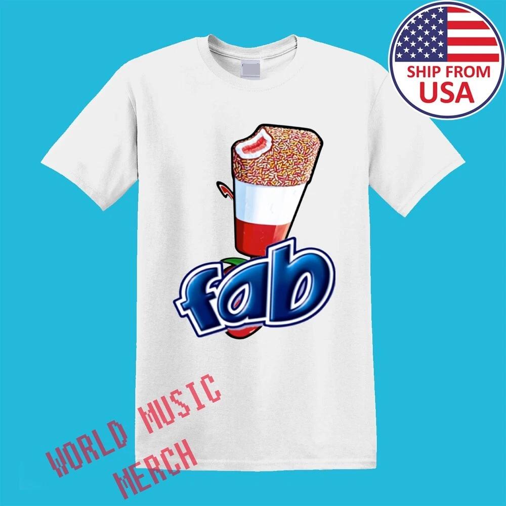Fab Ice Cream Men s White Size S-5XL S