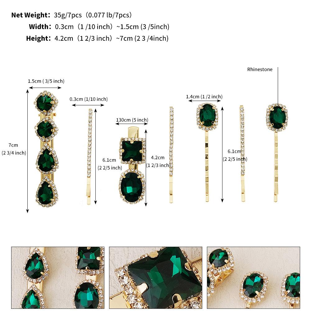 Upscale Luxurious Crystal Zircon Hair Clip Temperament Elegant Wild Hair Pins Leisure Prom Street Beat Personality Retro Hair