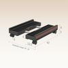 Adjustable PC Tower Stand with Locking Caster Wheels Ventilated Under Desk CPU Cart Holder for Gamers and Students