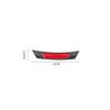 2Pcs High Brightness Reflective Wheel Arch Stickers Safety Warning Decal  Car Exterior Protection