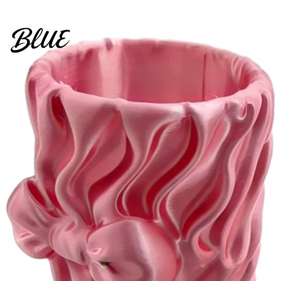 3D Printed Pencil Holder Silk Texture Pen Holder Desk Organizer for Brushes Stationery