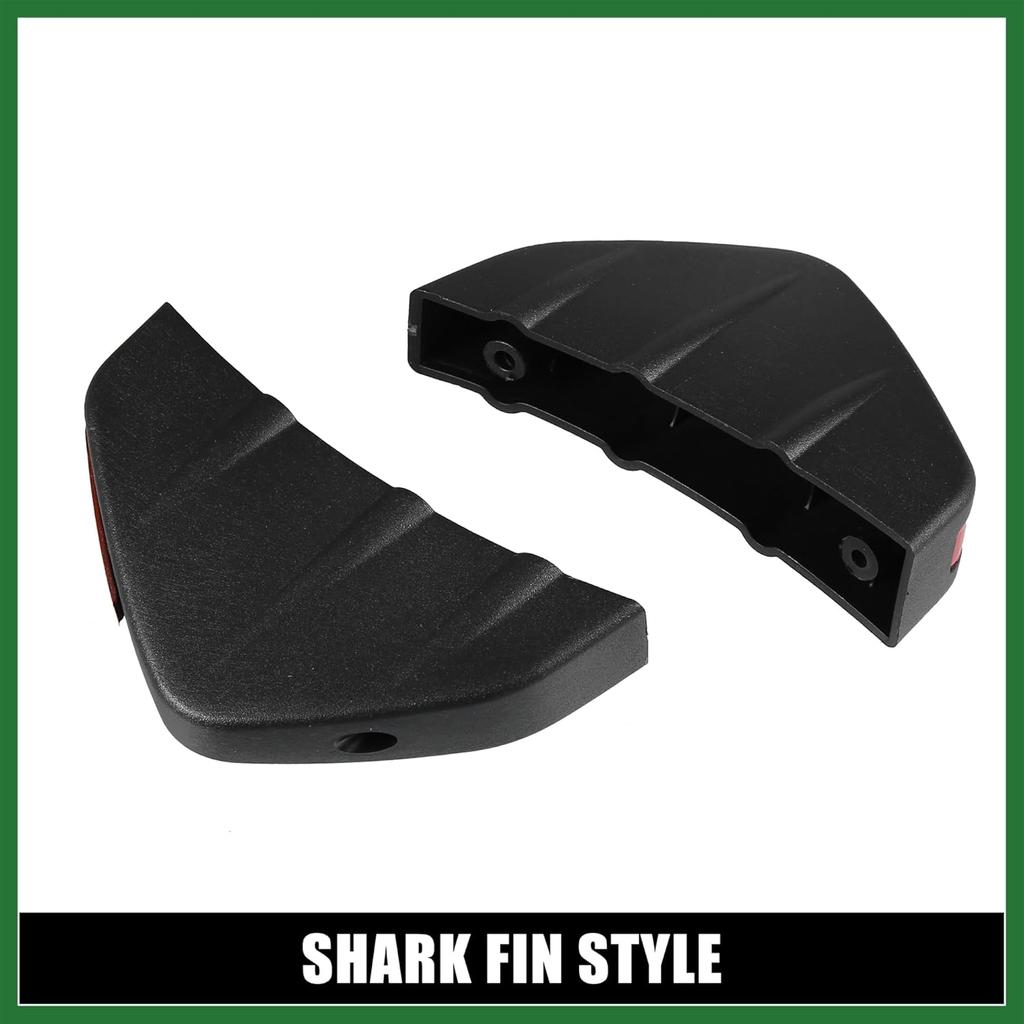 Motoforti 4pcs Matte Balck Universal Car Rear Lower Bumper Splitter Lip Wing Diffuser Shark Fin Spoiler Universal with Screw for Car SUV Long-lasting