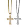 Cross Hip-Hop Pendant Round Zircon Micro-Inlaid Retro Personality Men'S And Women'S Hip-Hop Trendy Jewelry
