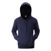 Romon Unisex Fleece-Lined Zipper Hooded Sweatshirt