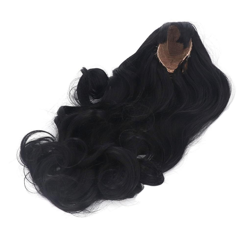 

Soft DIY Doll Wig Black Doll Replacement Wig Doll Accessories Doll Hair Wig 1/3 Doll