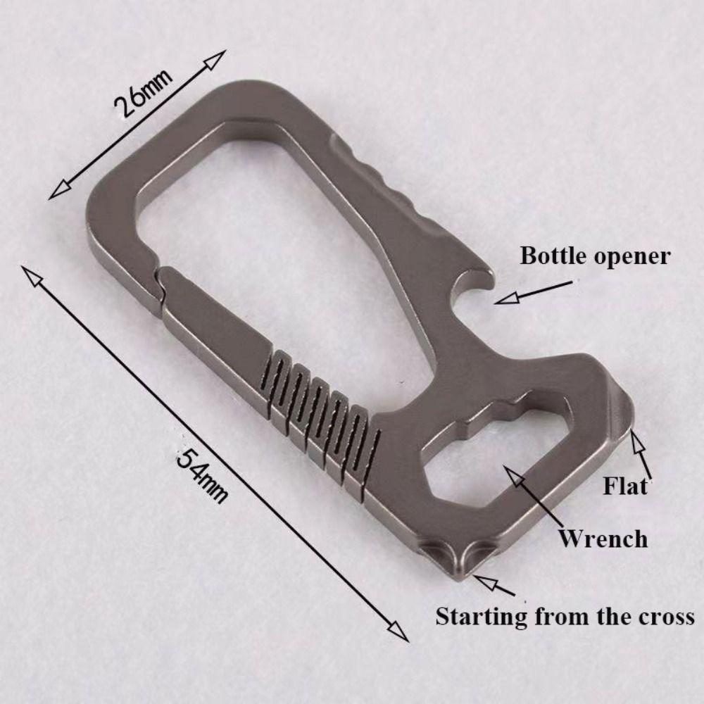 Echt Titan Legierung Keychain Tragbare Schlüsselanhänger Schnalle Anhänger Mann Auto Keychain Outdoor-Tool