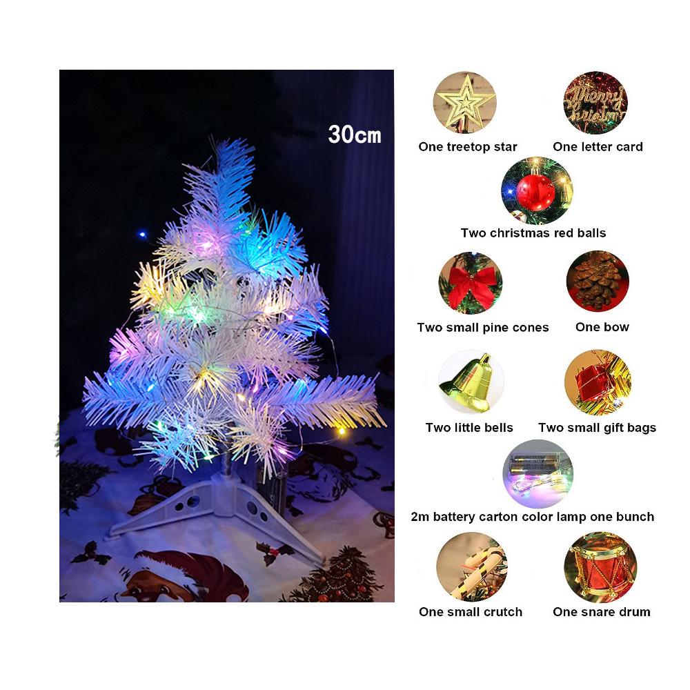 Deluxe 30cm Christmas Tree with Ornaments - Ideal Holiday Decoration Gift