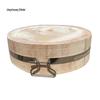 Jingchuang Shitai Round Pine Wood Chopping Board with Iron Ring