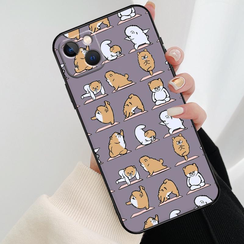 

Pomeranian Dog Phone Case For iPhone 17 Pro Max 16 15 11 13 12 14 Pro Max mini 15 16 Plus 16e 17 Air Cover iPhone 17 Pro