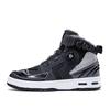 Autumn/Winter UNISEX Plus Velvet Motorcycle Boots Large Size Rotating Buttons Deoxy Leather Anti -sliding Collision Ride Boots Sneaker for Men