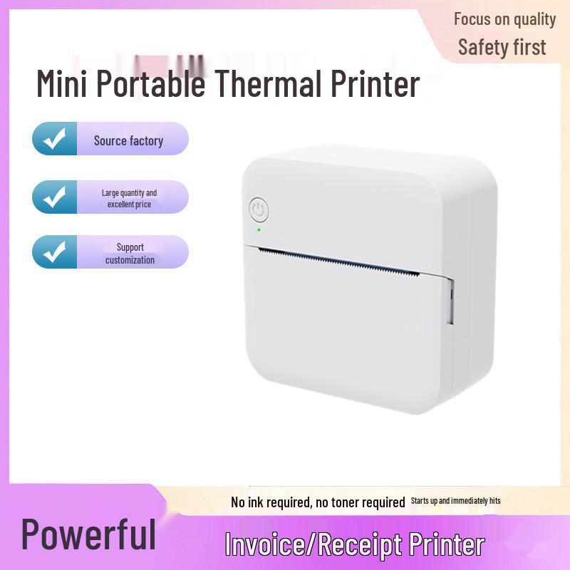 Portable Bluetooth Thermal Mini Printer for Receipts & Inventory with Wireless Printing
