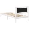 Bed Frame Light Grey 80 x 200 cm Solid Pine Wood
