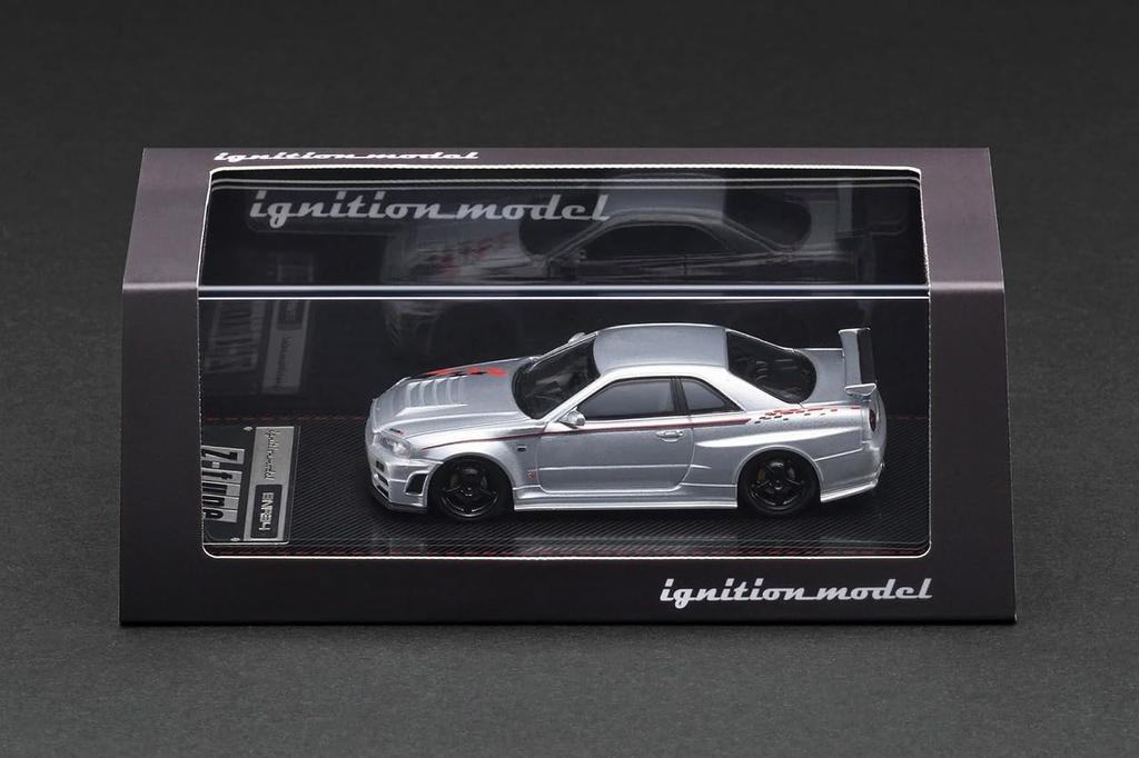Ignition Model Nismo R34 Silver Finished Product IG3840 TK.Company 1/64 GT-R Z-tune