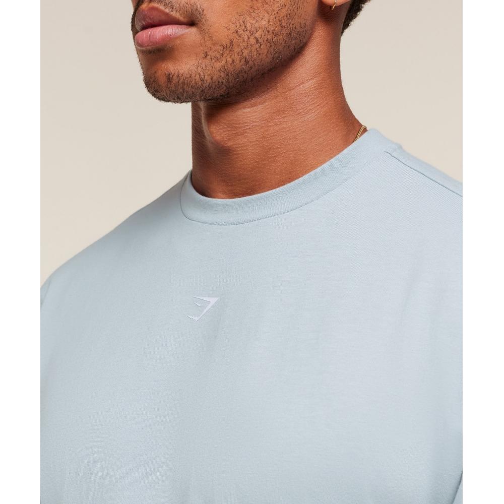 Gymshark Gscc T shirT Smoke Blue a3c4T Udr3