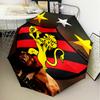 1PC Sport Club Football Crest Printed Umbrella Folding umbrella, automatic umbrella 8-Frame for Travel, camping Fan gifts Christmas Gifts