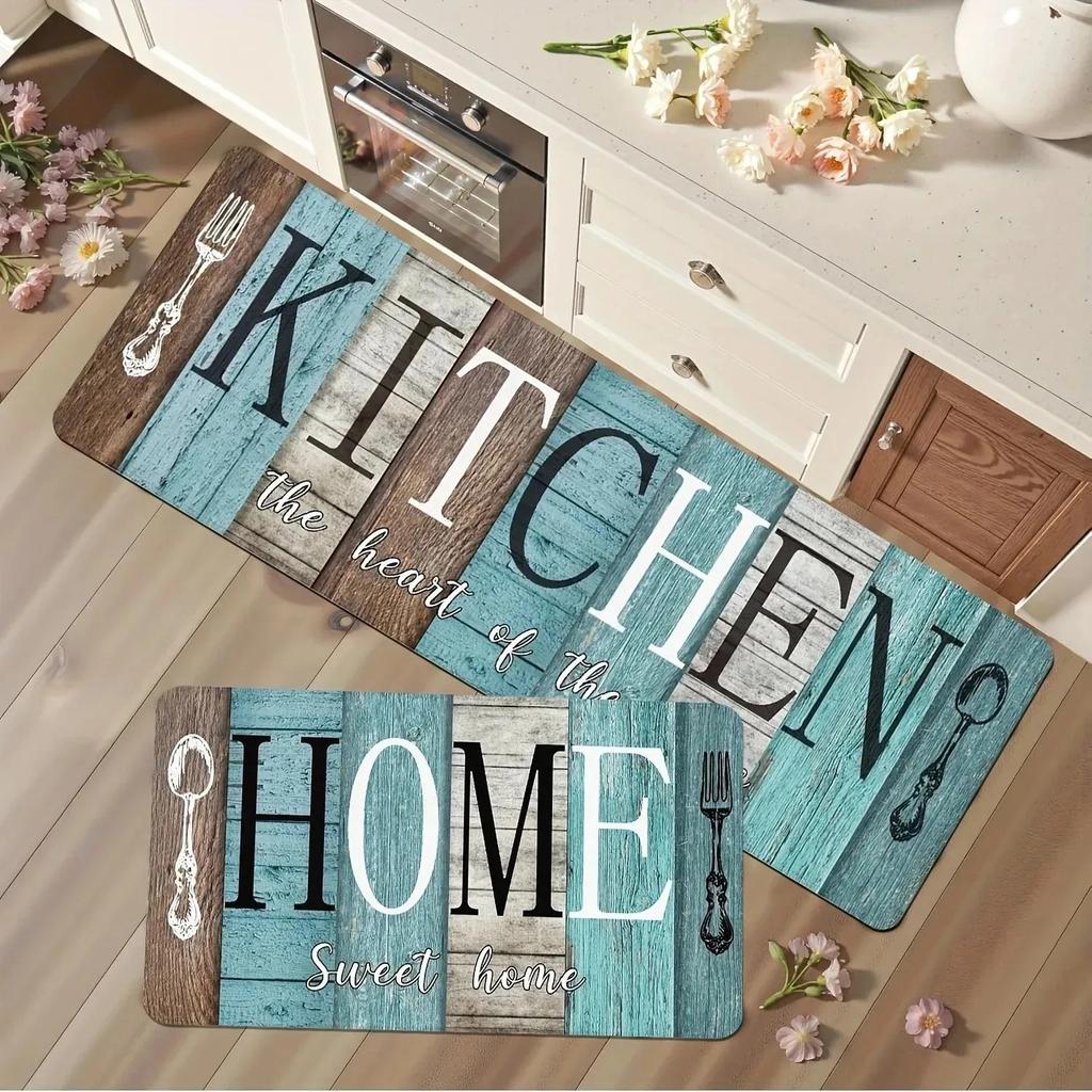 1PC Paw Prints Kitchen Rug Non-Slip Door Mats Pop Design Bathroom Rug Bath Mat Carpet for Home Sink Laundry Decor