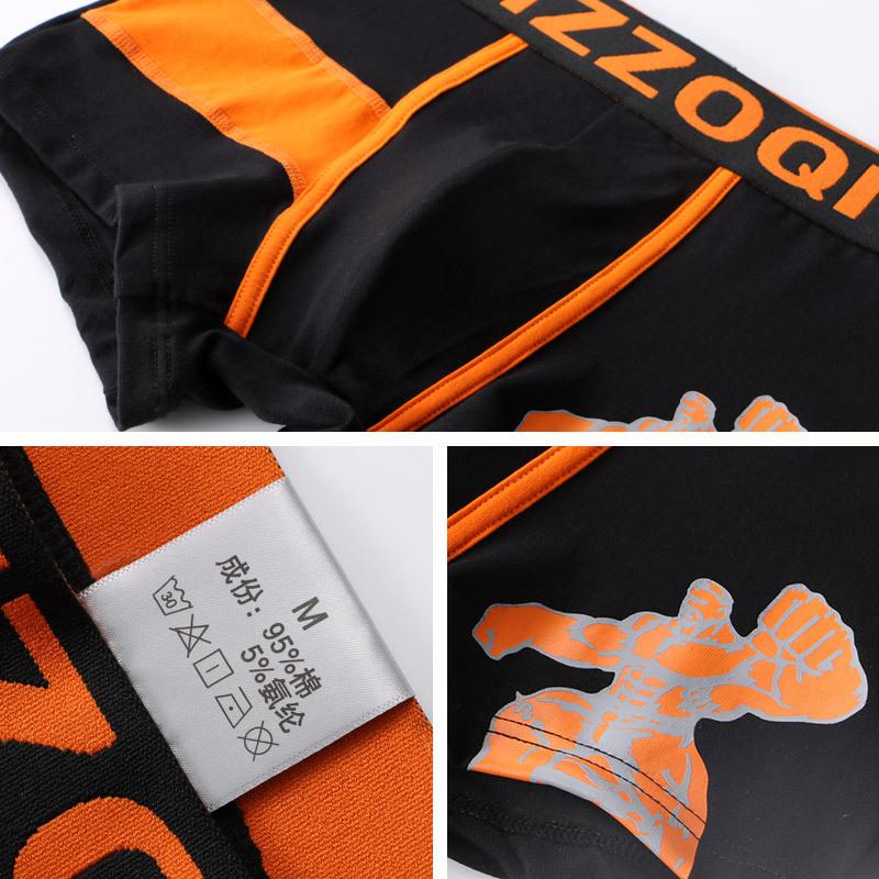 Men's Sexy Underwear Boxer Shorts Pure Cotton Fashion Cartoon Shorts  Year Breathable Aro Pants Youth Bottom Underpants