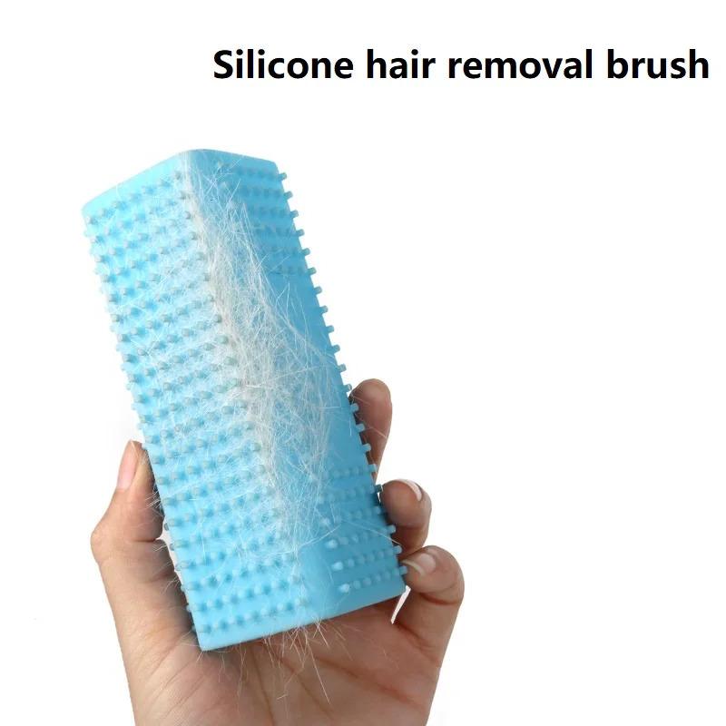 Pet Hair Remover Brush for Dogs Cats – Silicone Grooming Deshedding Tool for Fur Removal