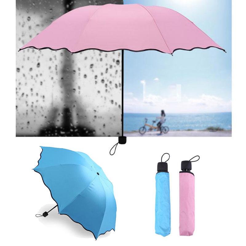 Unisex Portable Folding Umbrella Strong Compact Travel Windproof