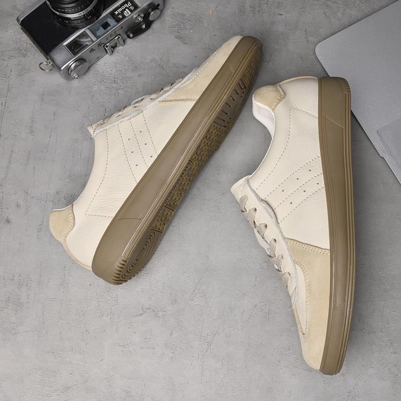 Fashion Genuine Leather Mens Tenis Masculino Fashion Outdoor Man Sneakers Lightweight Casual Shoes Luxury Casual Sneakers Walking Shoes