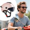 Large Motorcycle Helmet Open Face Motorcycle Helmet Protective Gear Double Visor Breathable Headgear For Street Motorbike