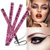 Yanqina Red Leopard Print Eyeliner Cool Black Quick-Drying Waterproof Smudge-Proof Long-Lasting Color Fine Tip