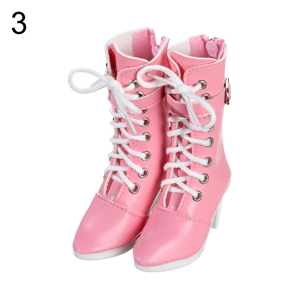 Fashion PU Doll Boots High Heel Princess Shoes For Bjd 1/3 Doll Shoes Accessories 60cm Doll Clothes Wearing Play House Kids Toys