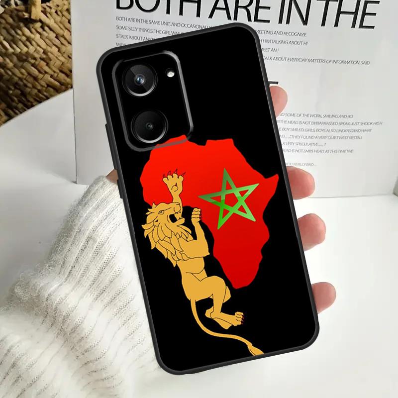 Morocco Maroc Moroccan Flag For Realme GT6 GT7 15 Pro 10 11 12 13 14 Pro Plus C55 C71 C75 C67 C63 C61 C53 C35 C65 Case