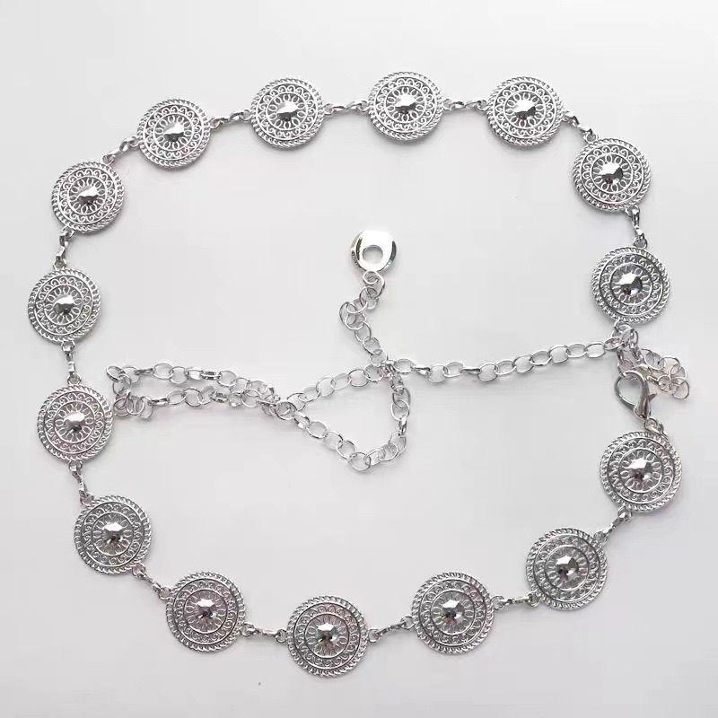 Elegant Vintage Metal Waist Chain Accessory Stylish Design For Skirts And Outfits