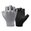 Breathable Fingerless Cycling Gloves Size S - Grey
