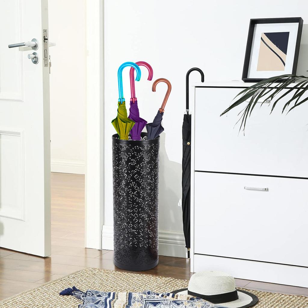Metal Umbrella Storage Tube Wet Umbrella Drainage Stand Organizer  Home Umbrella Storage Tool for Office Entrances