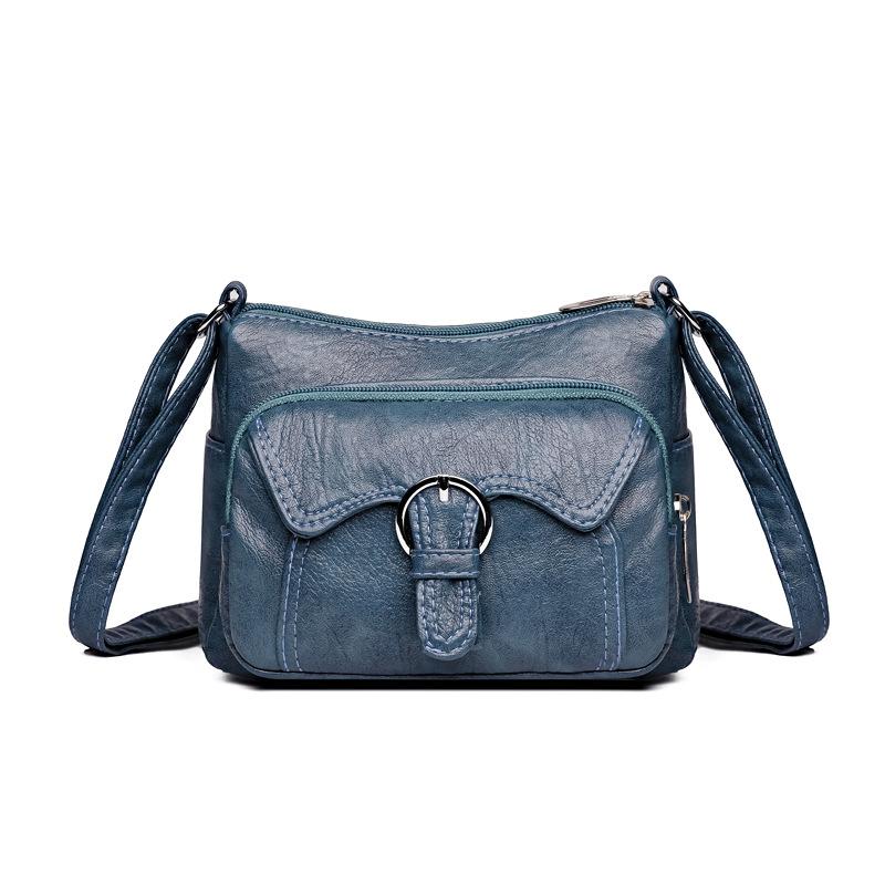 New simple casual women's bag middle-aged mother large-capacity multi-pocket practical shoulder messenger bag