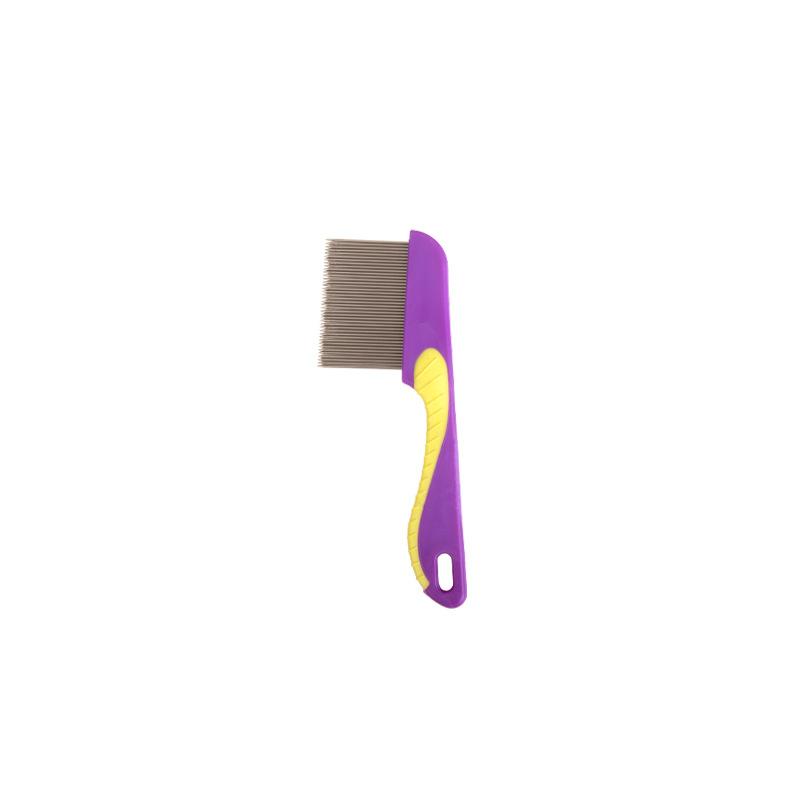 Pet Seahorse Comb, Dog and Cat Flea Stainless Steel Anti-static Flea Comb, Pet Split Comb