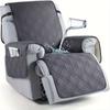 Funda impermeable para sillón reclinable, antideslizante, con bolsillo, lavable